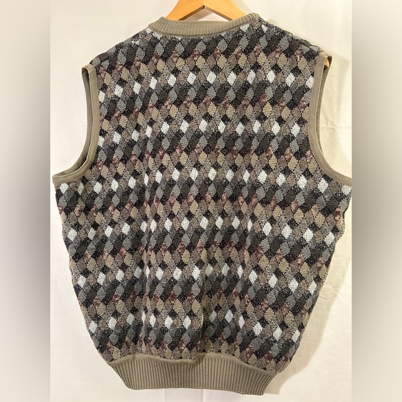 St Croix Knits Wool Blend Cardigan Sweater Vest Size Medium - Picture 8 of 8